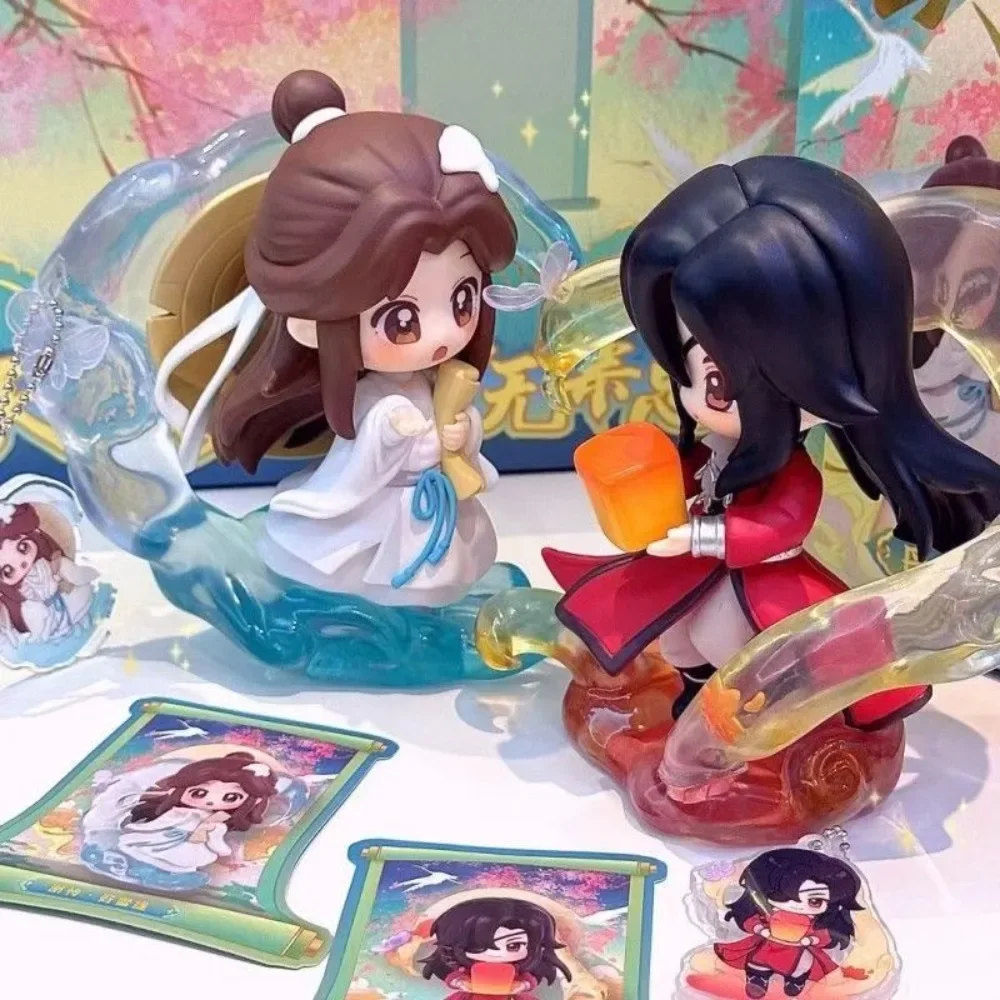 本物の天官慈福グリーン＆エレガントシリーズブラインドボックスドールミステリーボックスアニメフィギュアルームデコレーションコレクションキッズギフト