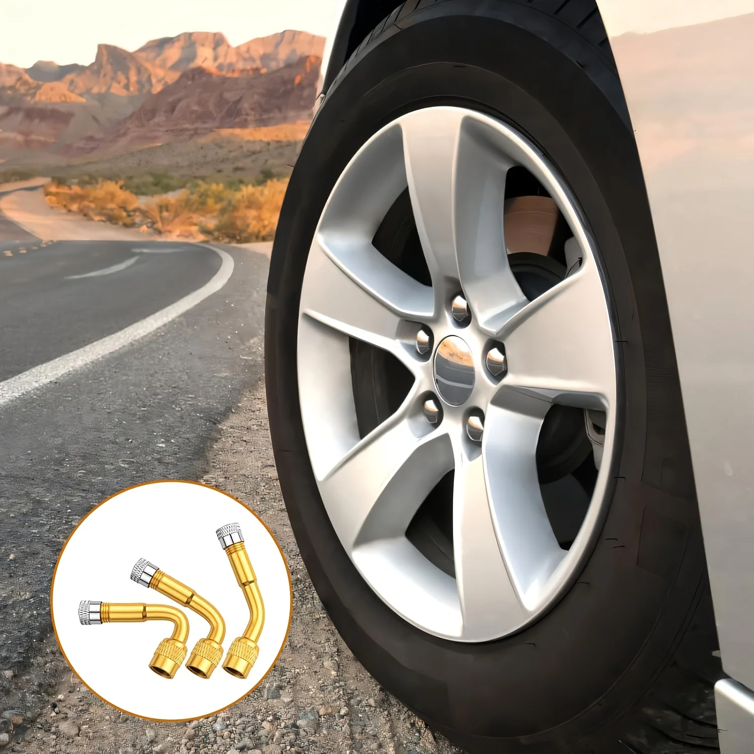 3 قطعة قافلة قضيب صمام الإطارات موسع الجبهة الخلفية الإطارات التضخم تمديد قضبان 45 ° /90 ° /135 °   زوايا للدراجات النارية RV