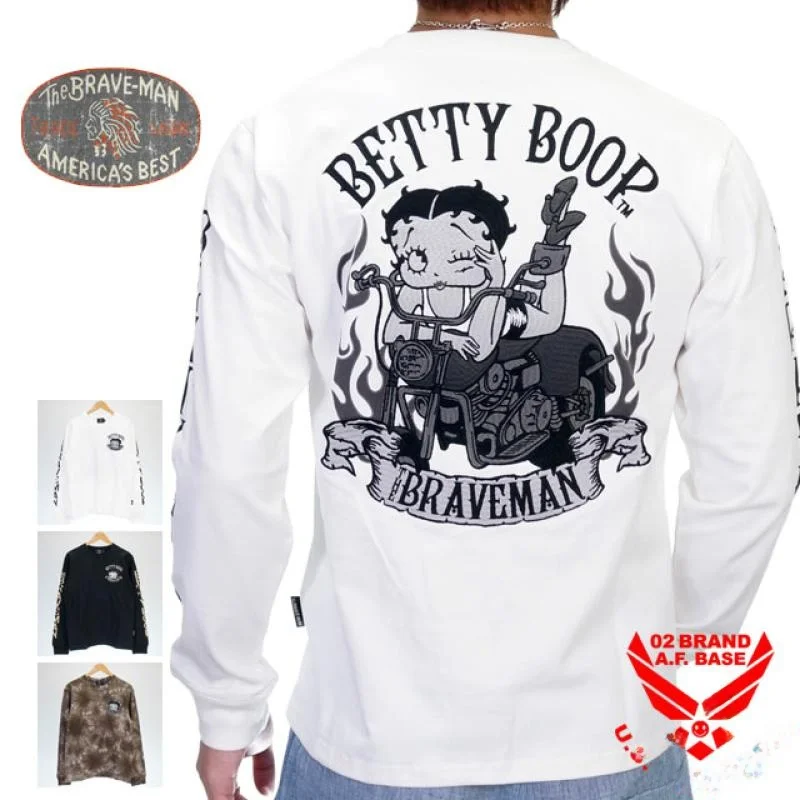

American Retro 22SS Heavyweight Embroidered Bet Tie Dye Motorcycle Crew Ne Pure Cotton Casual Long Sve Overhead T ir...