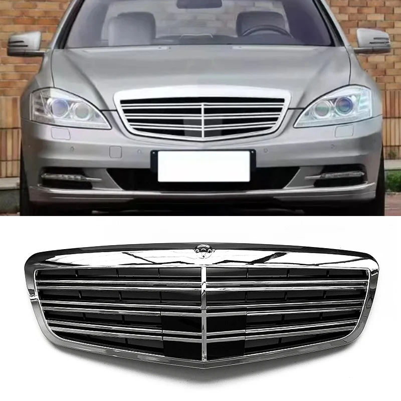 Front Bumper Grille Hood Tuning Racing Grill For Mercedes-Benz S-Class W221 S350 S400 S450 S500 S550 S600 S65 2009-2013