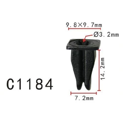 100x OEM moulding trim Expanding Nut Plastic for BMW 63171367868 benz 0009881625