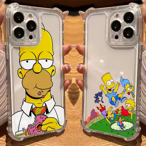 The S-Simpsons Phone Case for Samsung Galaxy S25 S24 S23 S22 S21 S20 FE Ultra Plus 5G Note 20 10 Pro Soft Shockproof Thin Cover