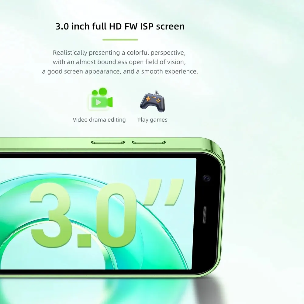 SOYES S26 초박형 스마트폰 2GB RAM 16GB ROM Android8.1 듀얼 SIM 대기 1000mAh 3G 네트워크 컴팩트 휴대전화