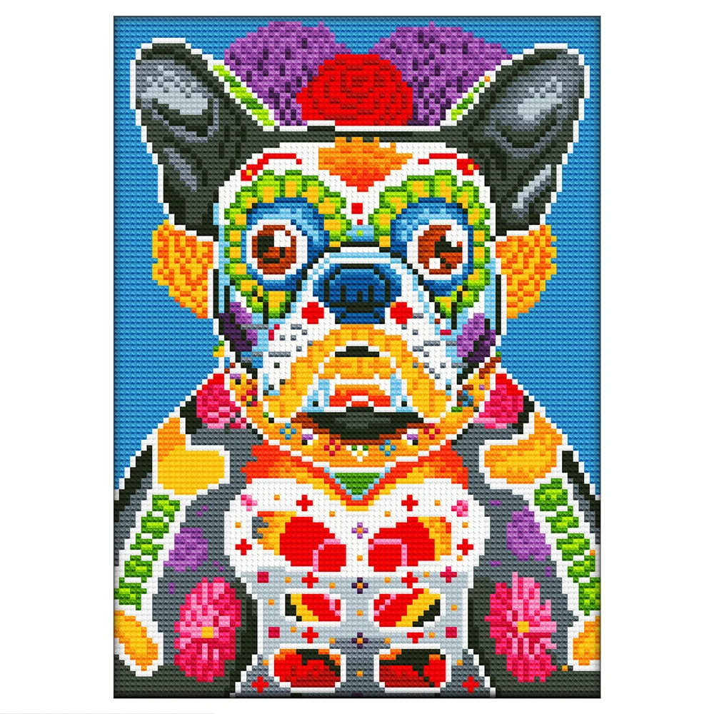 30*40cm glow in the dark diamond painting puppy animal decoration painting dog luminous diamond painting