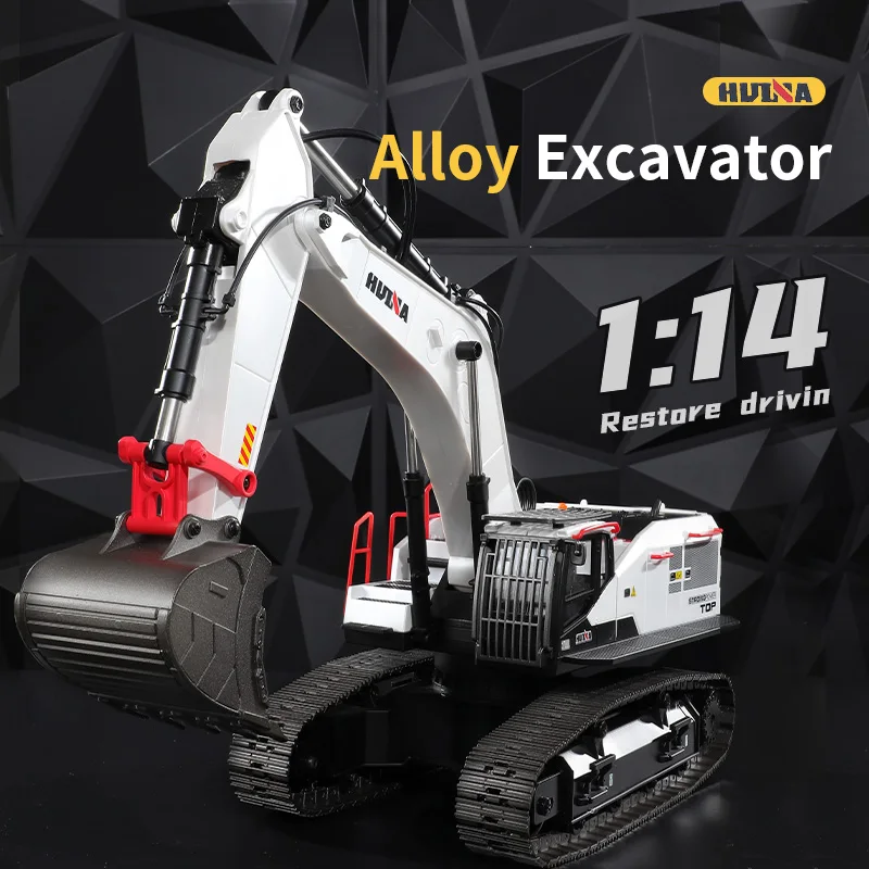 Huina 1594  Large Electric Excavator 1/14 Electric Heavy Duty 22 Channels RC Excavator For Children Toys Model