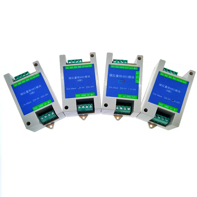 Analog Quantity Acquisition Module To RS485  4-20mA 0-5V 0-10V Modbus Transmitter Signal Converter Input Analog Output 485