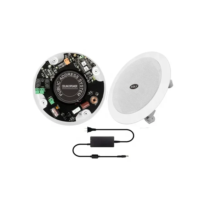 

XIDLY -Professional 2-Way Coaxial System 50W Multi Room Wireless Blue Tooth Wifi Ceiling Mounted Speakers