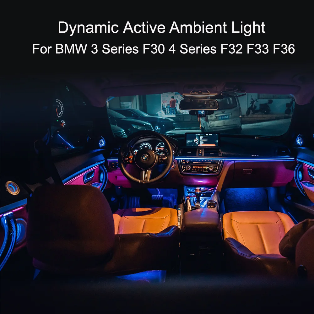 Dynamic Active Ambient Lighting For BMW 3 Series F30 4 Series F32 F33 F36 LED Light Upgrade Accessories Atmosphere Lights