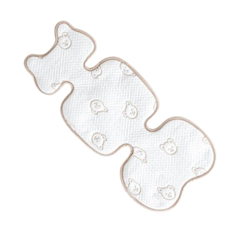 Breathable Baby Stroller Pad Must Get Pram Addition Bear Pattern Pram Cooling Insert Soft & Comfortable Pad for Infants