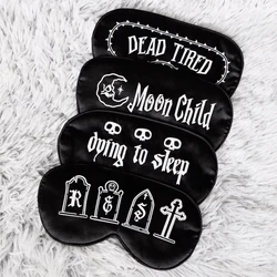 Gothic Black Sleep Mask fall autumn October witch happy Halloween eve party decoration Wife Husband friend bestie mom dad Gift