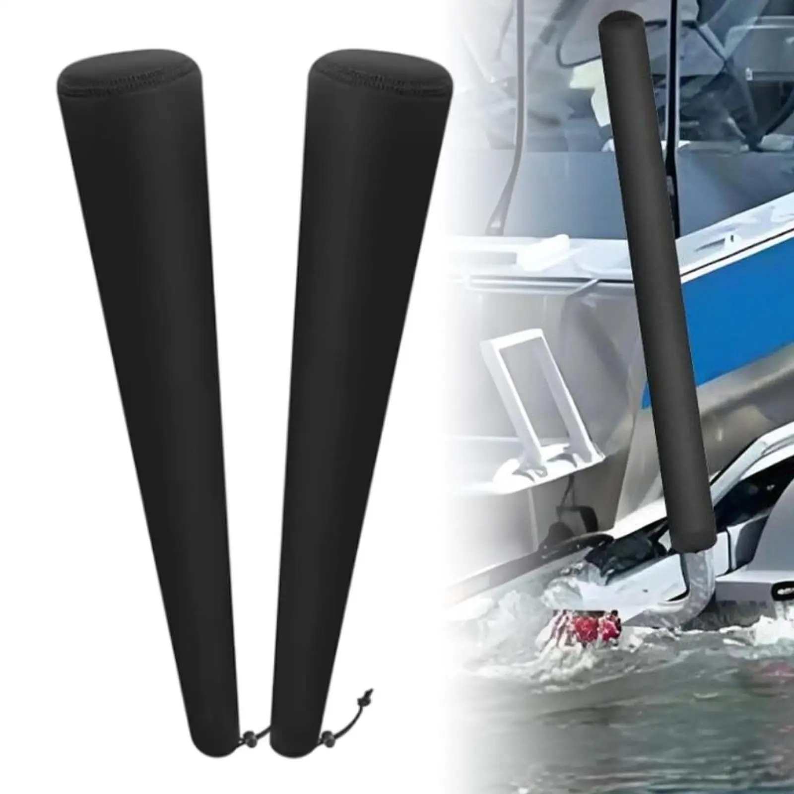 2 قطعة دليل مقطورة القارب الغطاء الواقي قوي مقاومة للخدش السفينة مقطورة دليل غطاء السكك الحديدية لمقطورة قارب