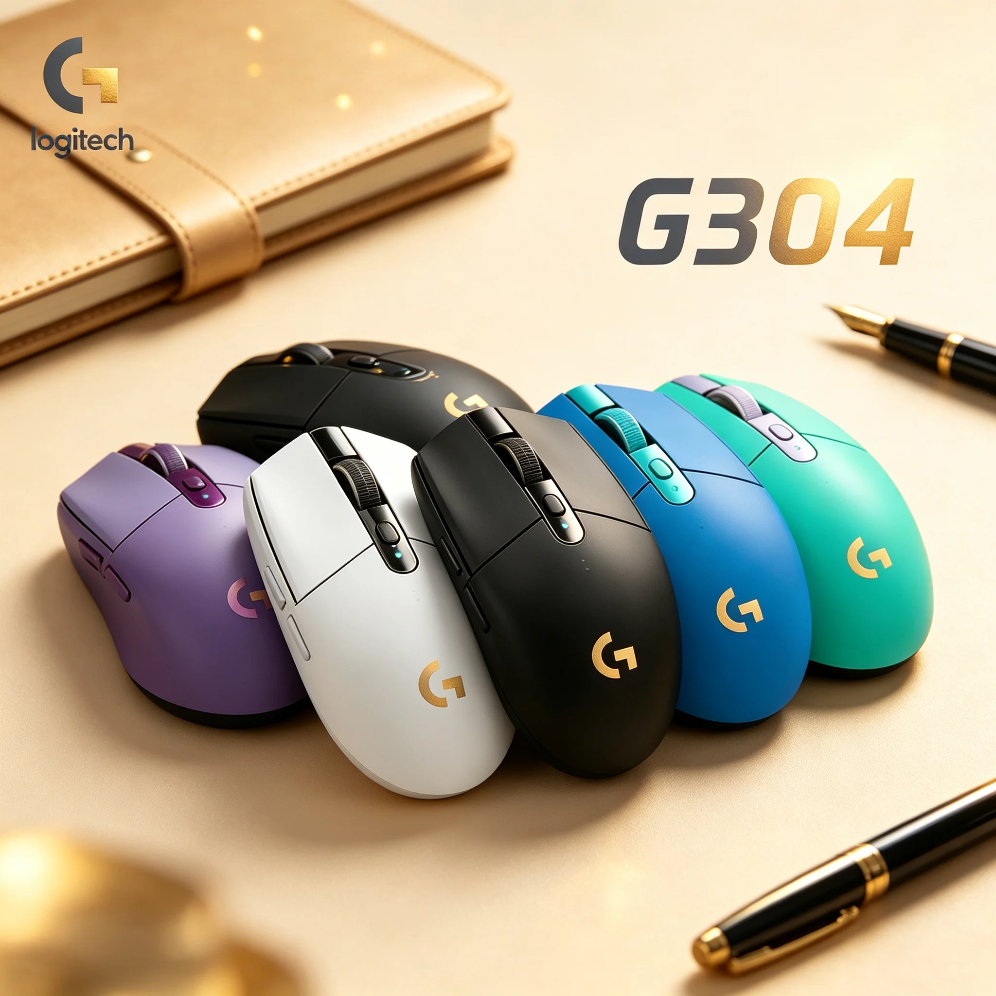 Logitech G304 2.4G Plug‑and‑Play Wireless Game Mouse Stable Signal Transmission for PUBG Apex Legends Valorant Gamer