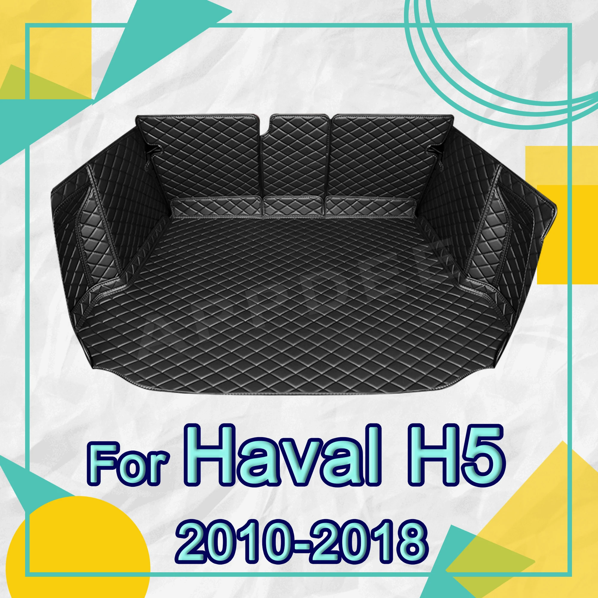 Auto Full Coverage Trunk Mat For HAVAL H5 2010-2018 17 16 15 14 13 12 11 Car Boot Cover Pad Interior Protector Accessories