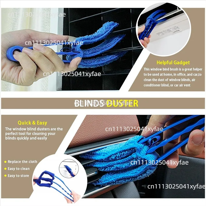 4Pcs Air Conditioner Cleaning Tool Set Dual-sided Condenser Brush Microfiber Cleaning Brushes