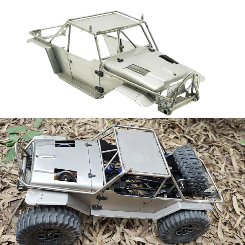 จําลองกรอบโลหะชั้นวางท่อสําหรับ 1/10 RC Crawler รถ Traxxas TRX4 Toyota FJ45 อะไหล่ DIY