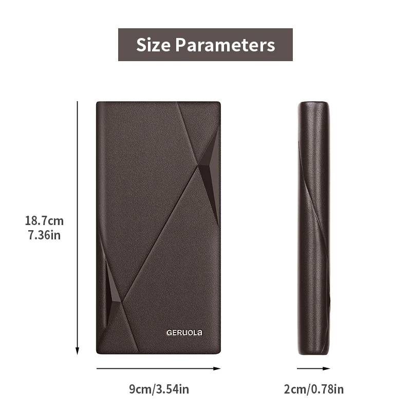 Men's Genuine Leather Long Wallet Large Capacity Card Compartment Design Holiday Gift Top-Grain Cowhide Spacious RFID-Blocking C