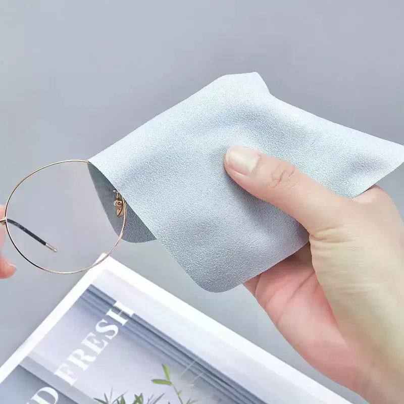 5/10Pcs Suede Glasses Clean Microfiber Glasses Cleaning Cloth For Lens Phone Screen Cleaning Wipe High Quality