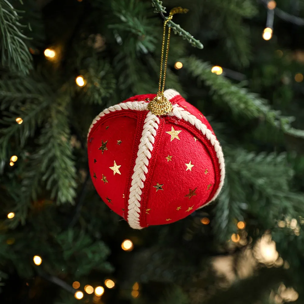 

8CM Christmas Ball Ornament Shatterproof DIY Crafts Christmas Baubles Foam Christmas Hanging Balls Holiday Decoration