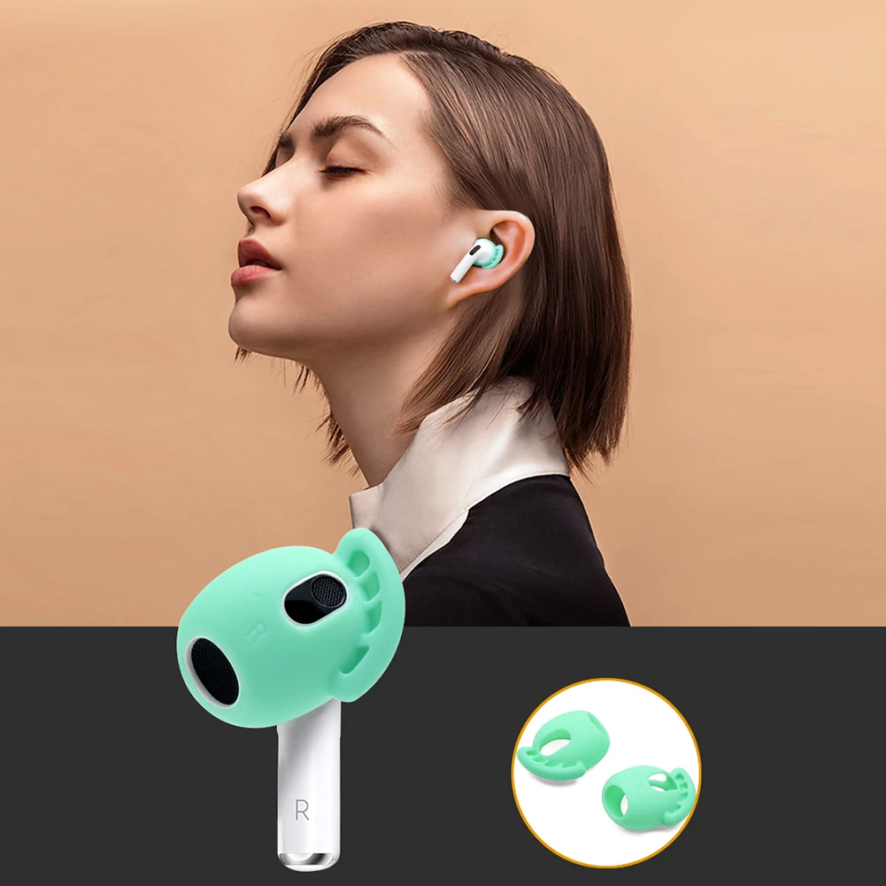 Silicone Earbuds Ear Caps for AirPods 3 Anti Slip Wireless Bluetooth-compatible Headphones Headset Eartips Ear Covers