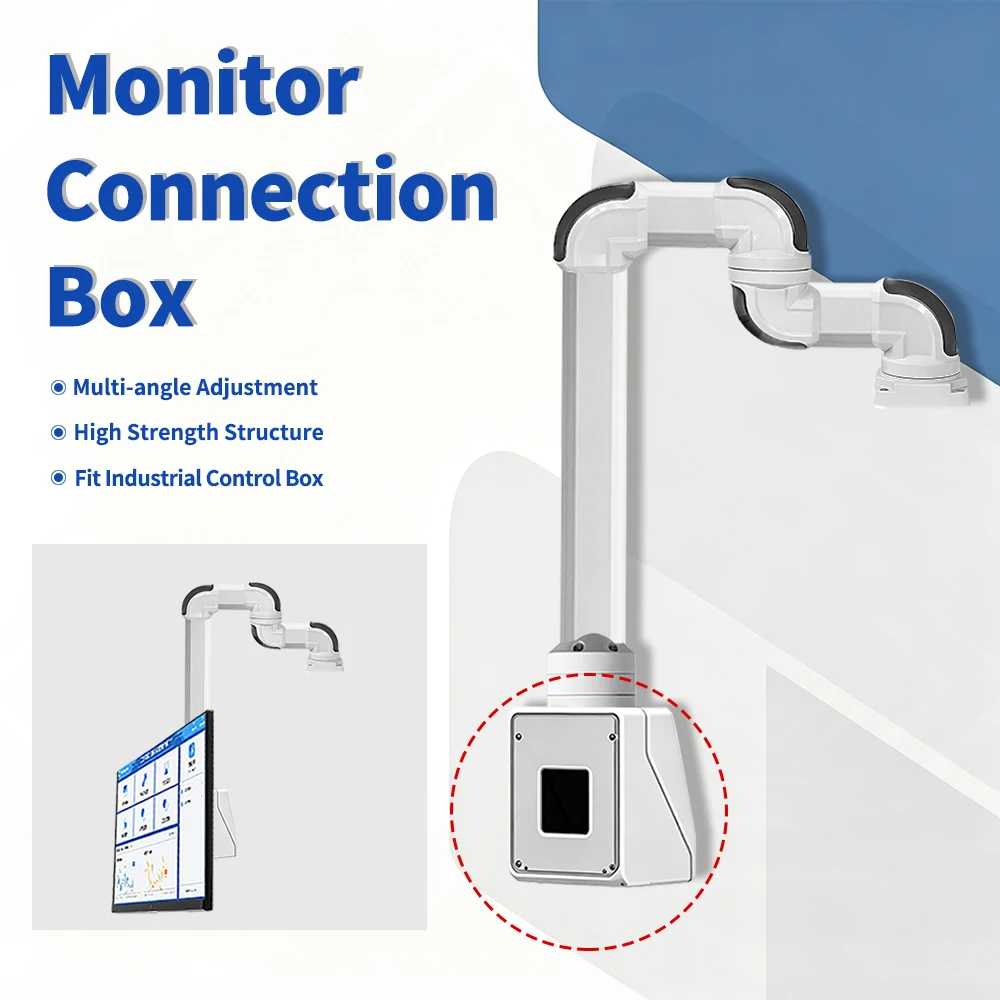 Industrial monitor stand with enhanced load-bearing capacity, capable of rotating 0-320 degrees