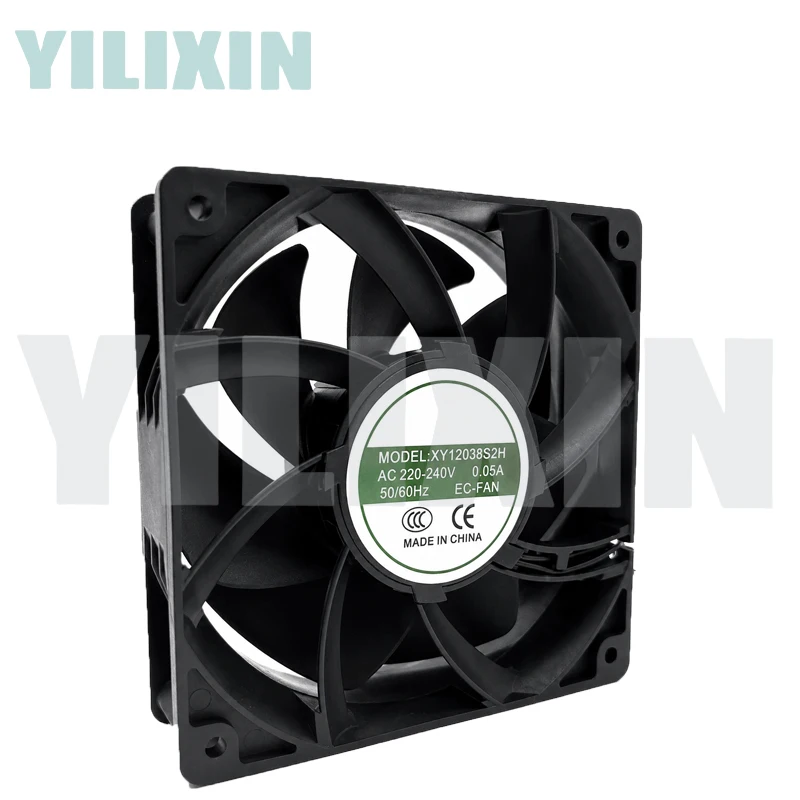 XY12038S2H AC 220-240В 0.05А 12038 120x120x38мм EC осевой охлаждающий вентилятор 12 см для промышленных шкафов и инверторного оборудования.