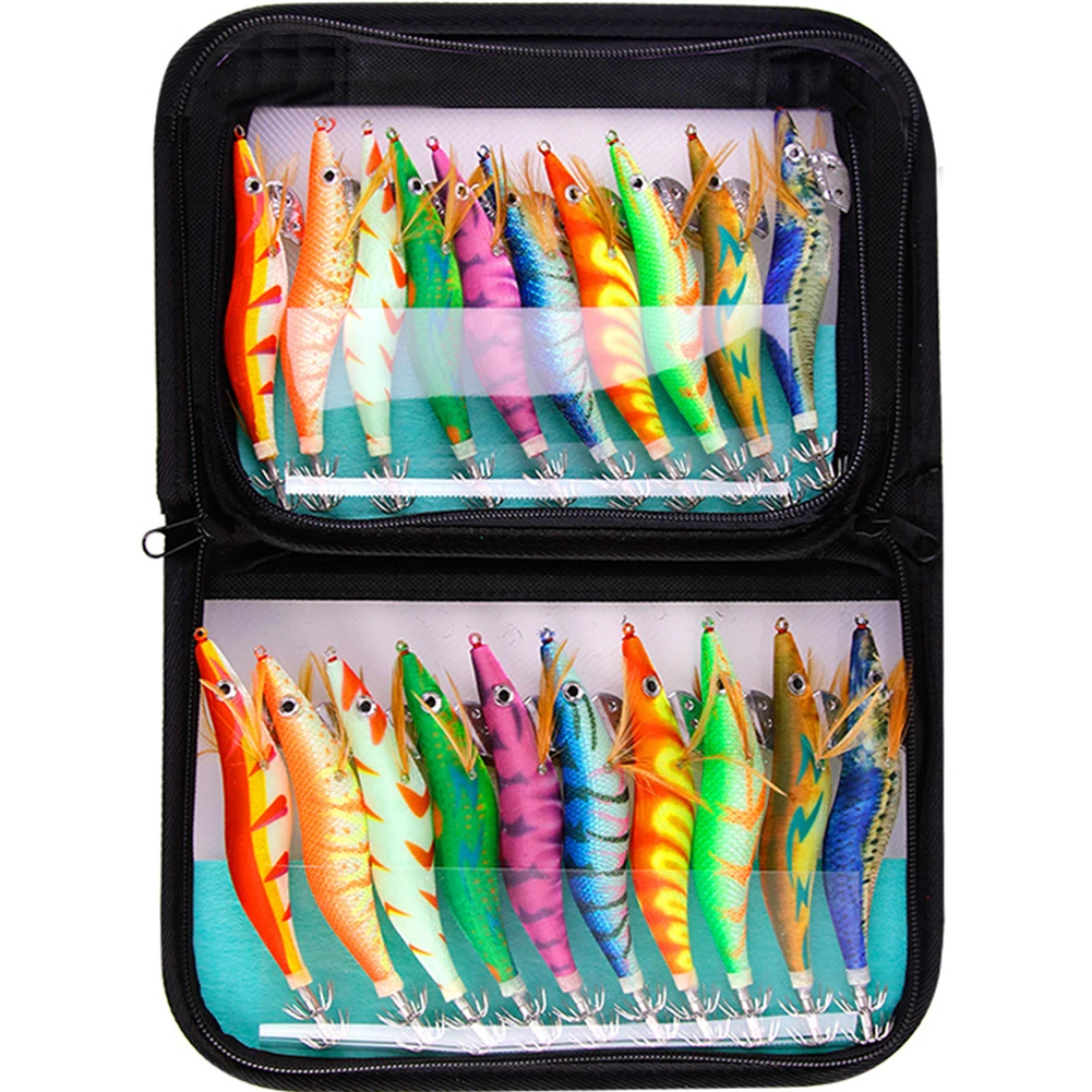 

10pcs Fishing Lures Luminous Fishing Shrimps Lure Bionic Bait Kit Hard Fishing Lures For Outdoor Fishing 10cm / 11.5cm / 13cm