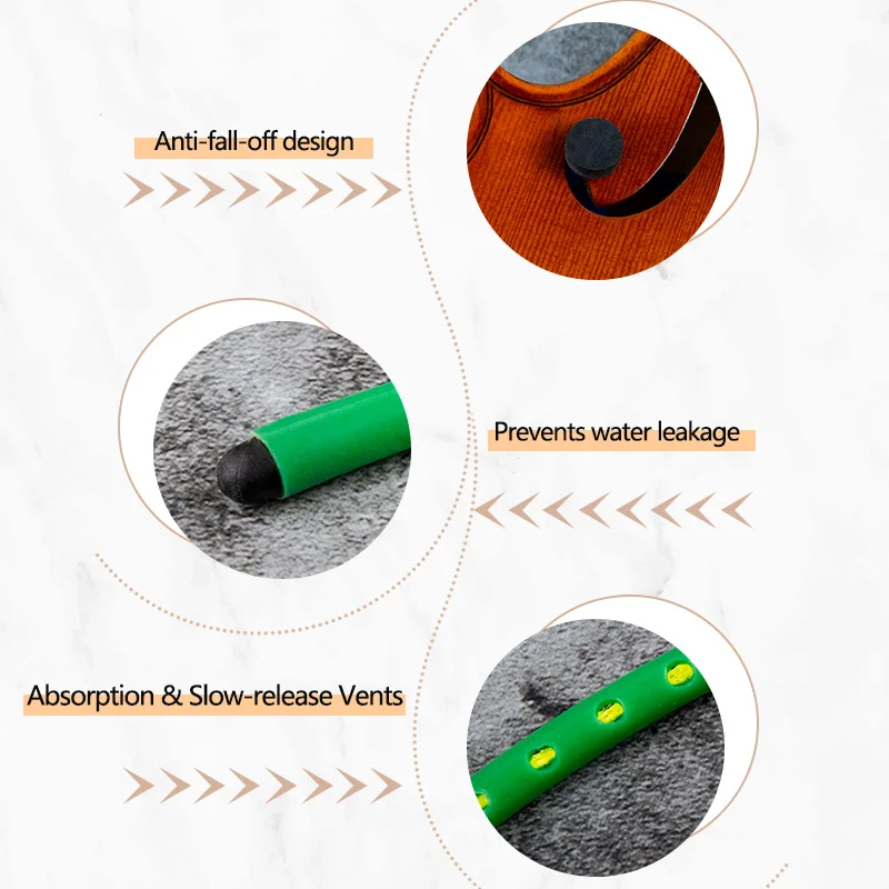 Cello Violin Humidifier Instrument Accessory F Hole Violin Humidifier to Prevent Cracking Buzzing Fret End Top Sink Dryness