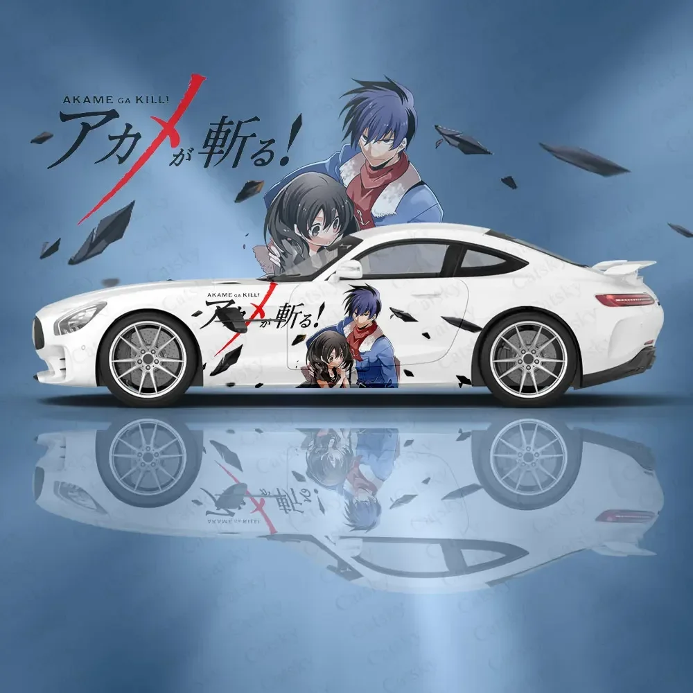 Custom Kurome Akame ga Kill! Car Accessories Anime Itasha Body Stickers Auto Side Film Decal Body Sticker SUV Decoration Pattern