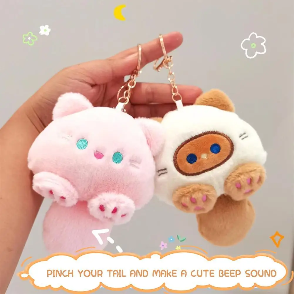 カワイイぬいぐるみ、小さな猫のキーホルダー、ぬいぐるみバッグ、車のペンダント、かわいい豚の人形、キーホルダー、バックパックペンダント