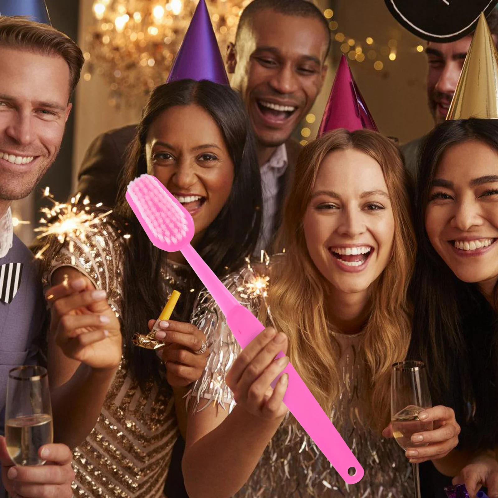 

Big Toothbrush for Learning Oral Hygiene Giant Brushing Tool Fun Party Decorative Prop for Classrooms Homes Schools