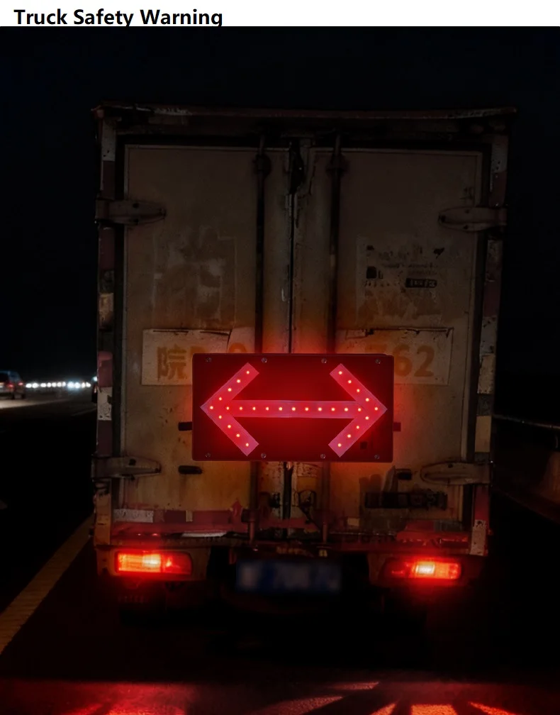 LED Faltbares Warnpfeil-Richtungszeichen Sichtbare Reflektierende Magnetische Anzeige für Straßenbau Notfallreparatur und -beratung – Detail 10