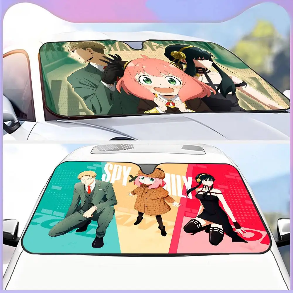 

Популярный комедийный аниме-бестселлер S-Spy F-Family: Персонализированный солнцезащитный козырек для автомобиля, накидка на лобовое стекло, автомобильный чехол-козырек от солнца