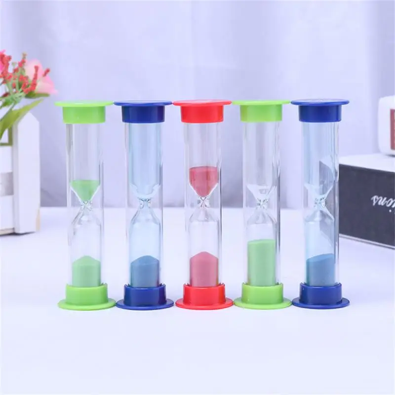 30S/1/2/3/5/10 Minutes Colorful Hourglass Sandglass Sand Clock Timers Sand Shower Tooth Brushing Timer Children Home Decor Gift