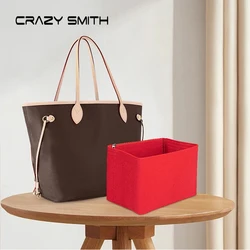 WUTA sacs intérieurs pour LV Neverfull feutre insérer sac organisateur maquillage voyage sac à main Portable cosmétique stockage sac fourre-tout accessoires