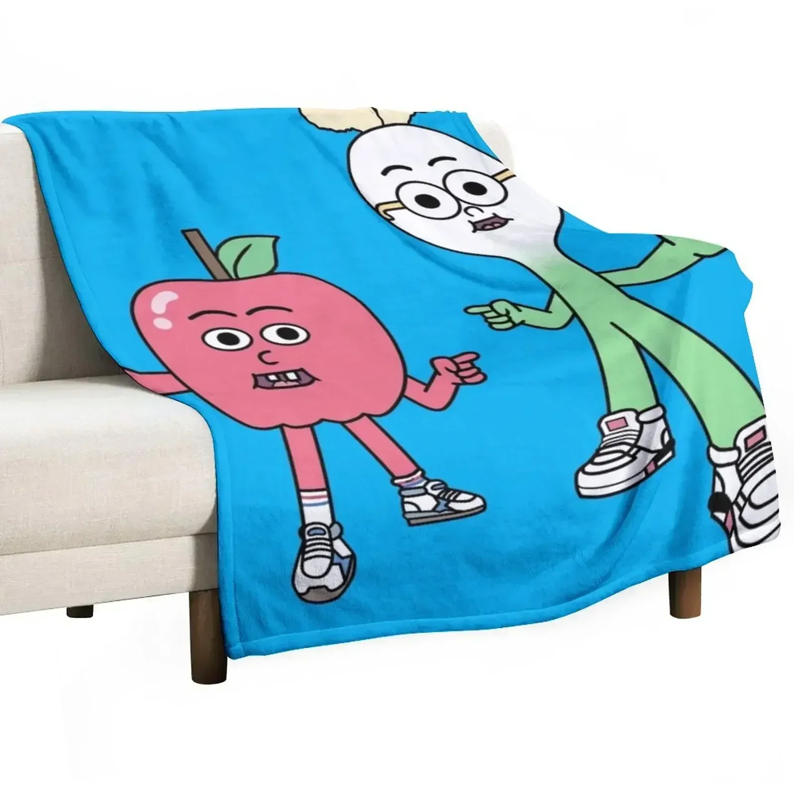 Apple and Onion Throw Blanket manga Plush warm winter Blankets