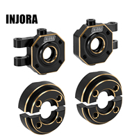 INJORA Brass Steering Knuckles with Counterweight Kit for 1/18 RC Crawler TRX4M Upgrade Parts