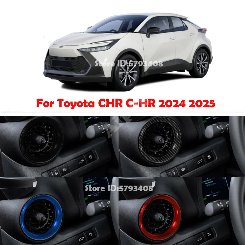 For Toyota CHR C-HR 2024 2025 ABS Side Front Dashboard Air Condition Outlet Cover Left Right AC Vent Trim  Interior Accessories