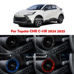 For Toyota CHR C-HR 2024 2025 ABS Side Front Dashboard Air Condition Outlet Cover Left Right AC Vent Trim Interior Accessories