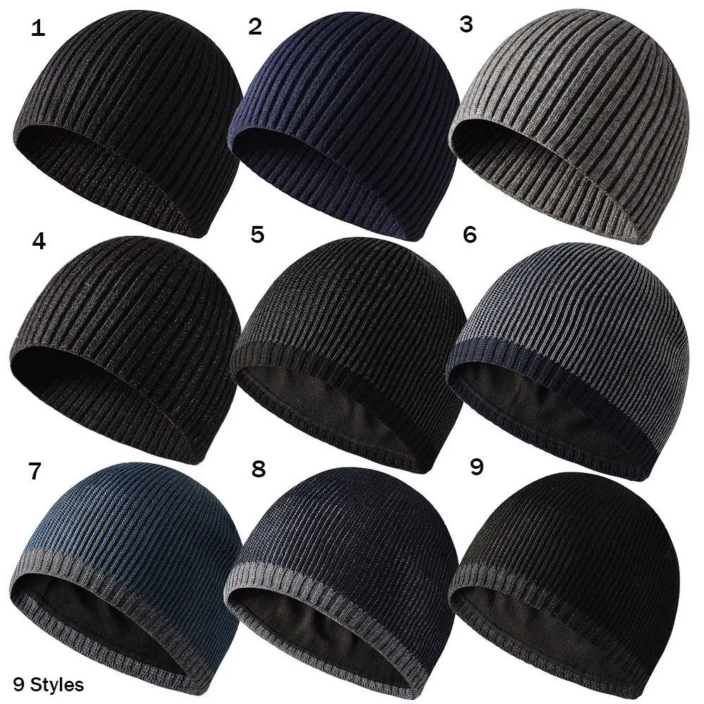 Men/Women Winter Warm Knitted Beanies Male Outdoor Sport Windproof Hedging Caps Comforable Soft Hiking Cycling Beanies