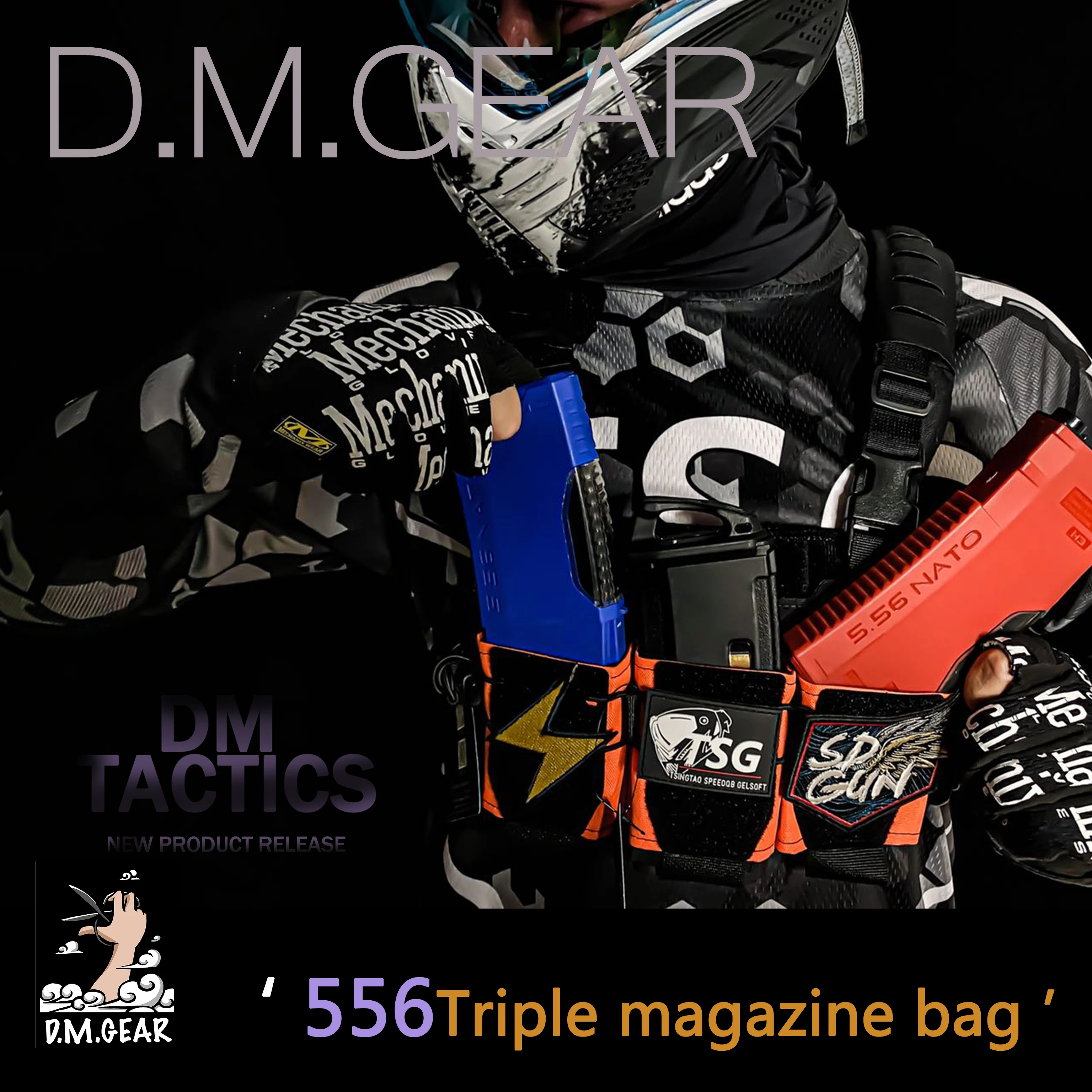 DMGear556 potrójna torba na magazynek wielofunkcyjna kamizelka taktyczna Sub Bag SQB niestandardowy kolor garnitur mężczyźni i kobiety polowanie