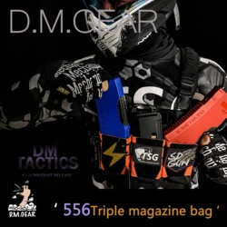 DMGear556 potrójna torba na magazynek wielofunkcyjna kamizelka taktyczna Sub Bag SQB niestandardowy kolor garnitur mężczyźni i kobiety polowanie WarGame Availabl