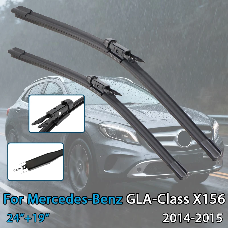 Auto Wischer Klinge Für Mercedes-Benz GLA-Klasse (X H) 2014-2025 Windschutzscheibe Gummi Refill Frontscheibe Wischer auto Zubehör