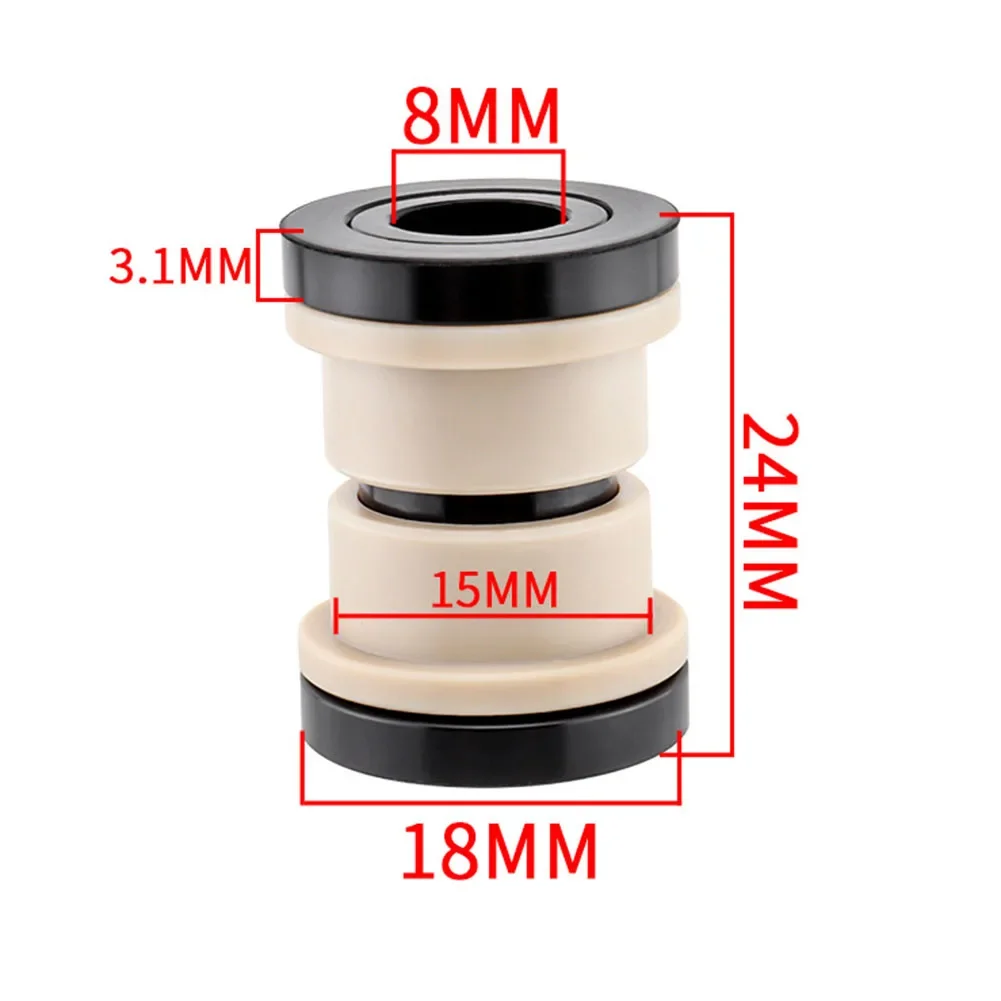 High Performance High Quality Hot Sale Bushing Shock-absorbing Soft Tail Rear Rear Tank Pivot Point 1pcs 22-68mm