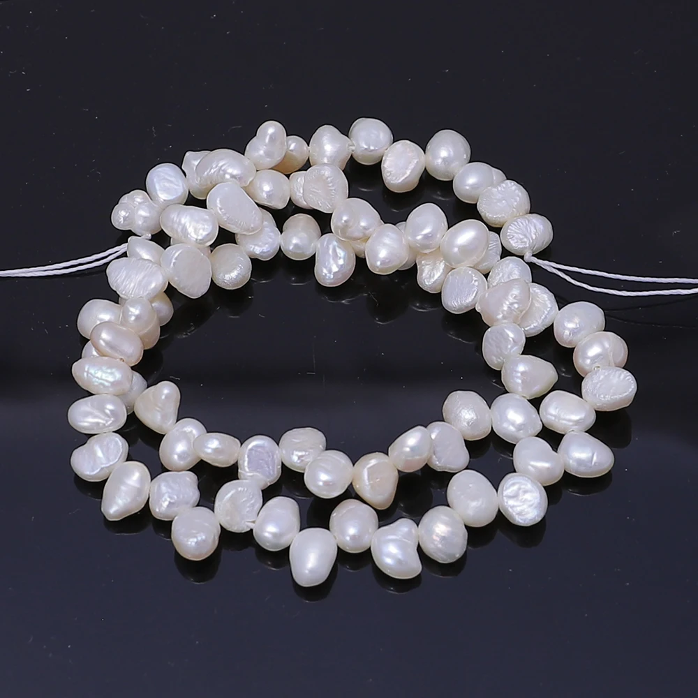 Esiyni AAA 100%Natural Freshwater Pearl Side Hole Baroque Irregular Beads DIY Necklace Bracelet Jewelry Make Pearl Holiday Gifts