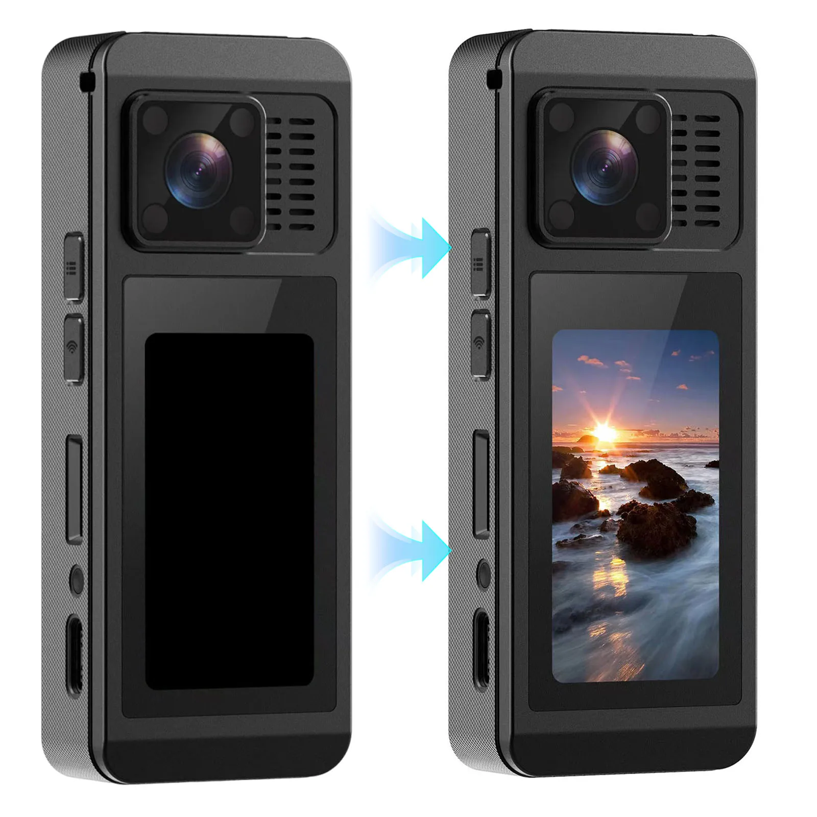 Mini cámara HD de 1080P, grabadora de vídeo Digital portátil, gran angular de 130 grados, cámara grabadora de vídeo portátil para caminar y pescar