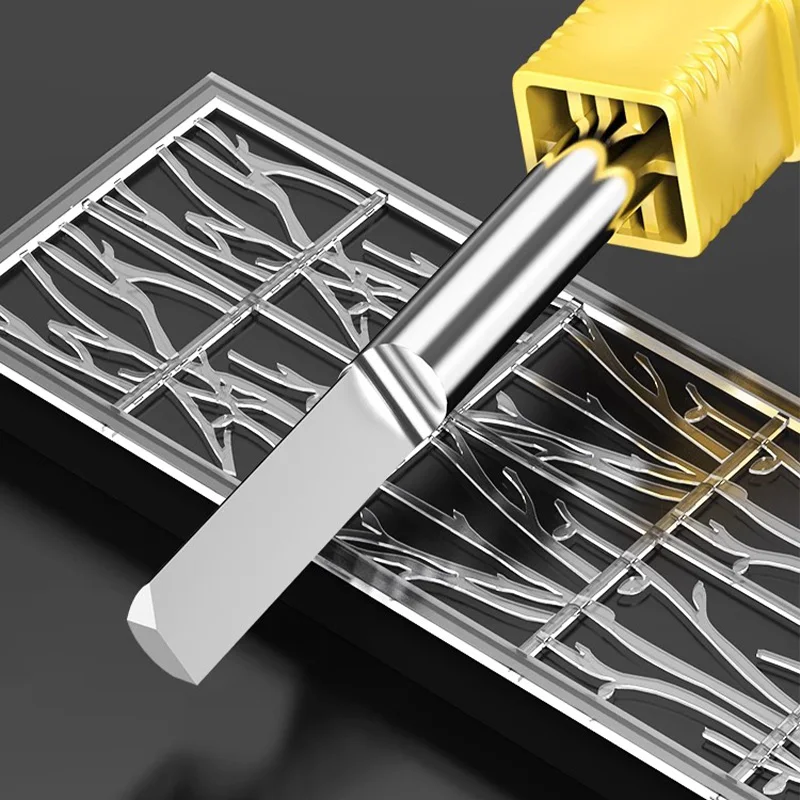 

LIDIAO 3.175mm Single Flute End Mill CNC Engraving Machine Cutter Column Milling Cutter Wood Acrylic PVC Cutting Tool