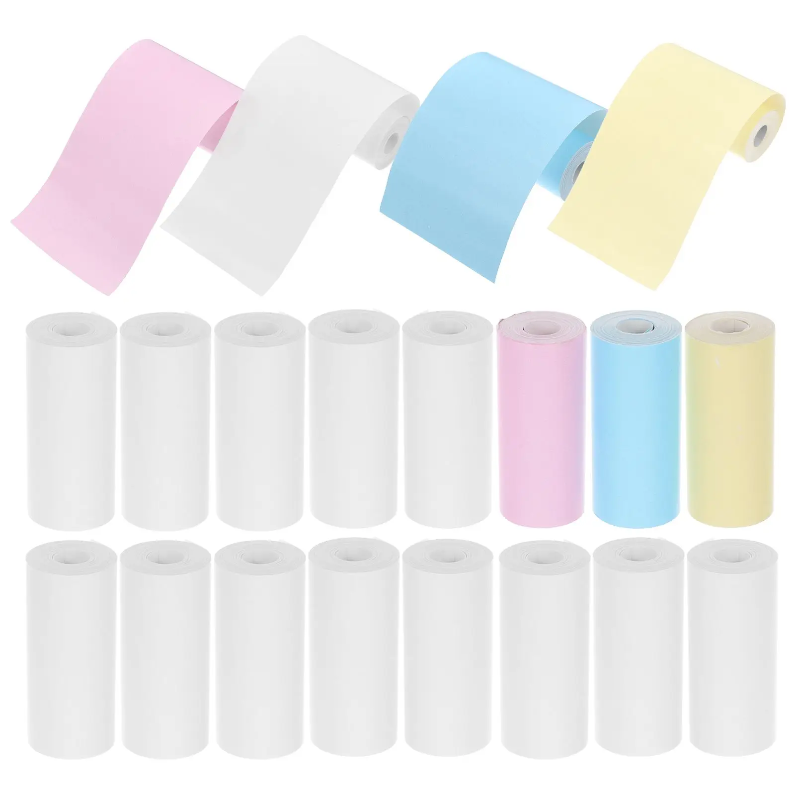 18 Rolls Mini Printer Thermal Compatible Instant Cameras Smooth Surface Precise Cutting Photos Text Labels Cards Kids Refill