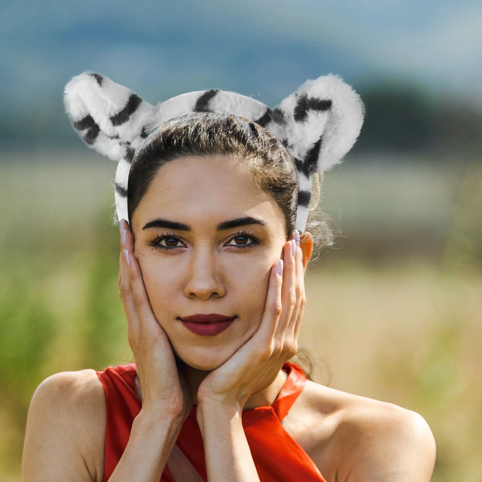 

1pc Tiger Ear Hairband Kids Party Headband Cosplay Accessory Costume Decor Holiday Party Supplies Hair Hoops