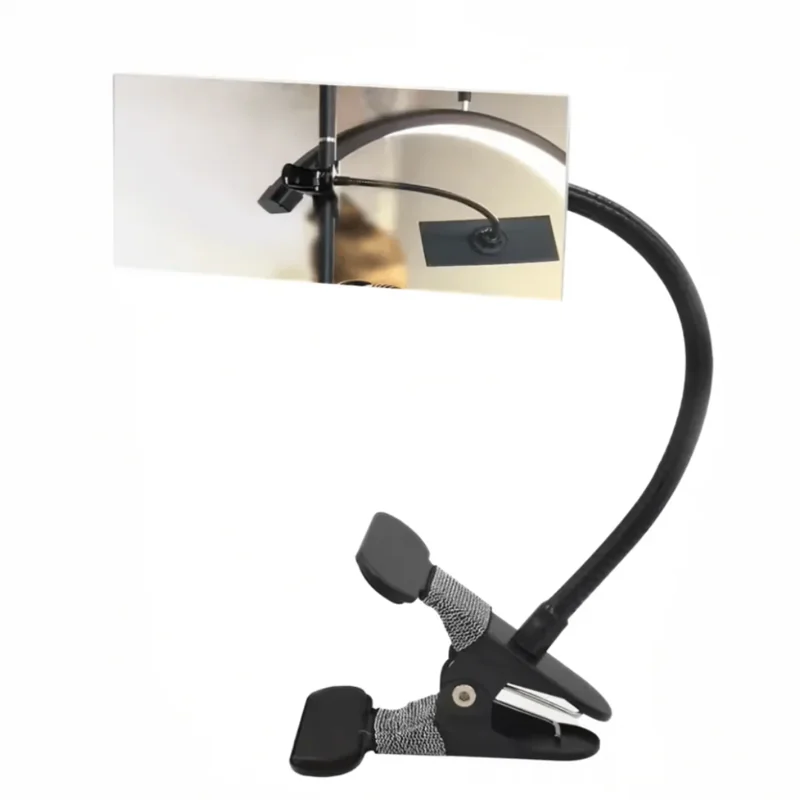 Square Convex Mirror with Adjustable Clip for Eyelash Extensions Personal Safety Mirror Monitor Computer Mirror Mirror