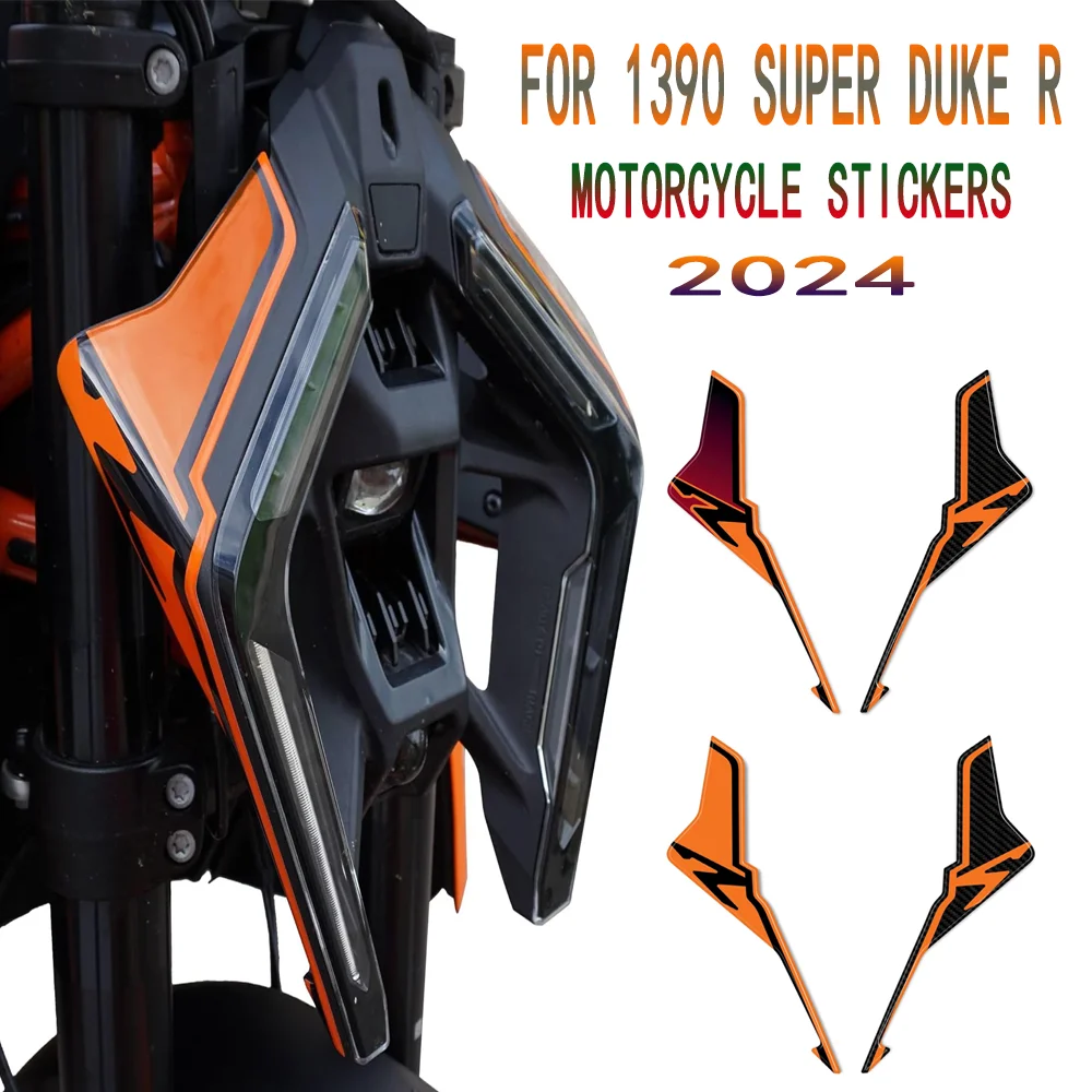 

For 1390 Super Duke R 2024 3D Motorcycle Front Protection Stickers
